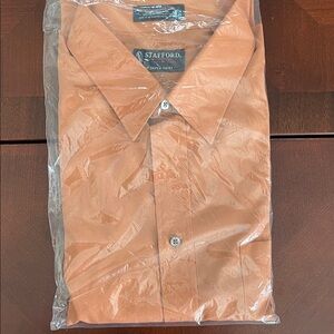Stafford Men’s Terracotta Dress Shirt 18 34-35 XL